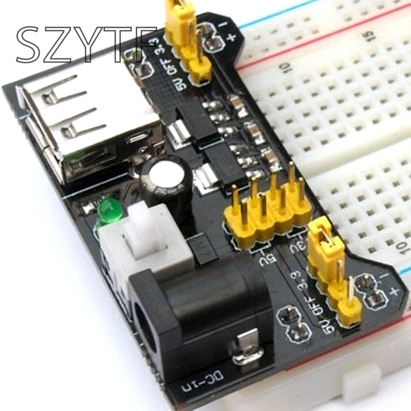 MB102 макетная плата модуль питания 3 V 5V Для Arduino Solderless хлебная регулятор напряжения