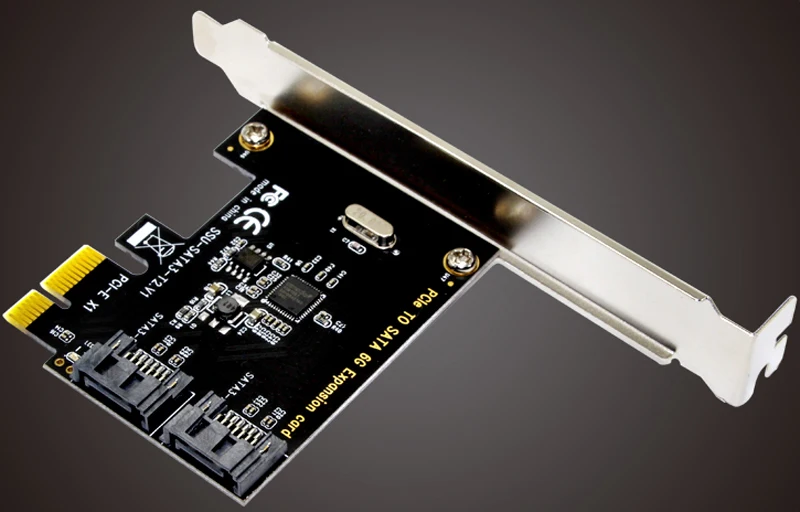 SATA 3 0 III 2 портовый внутренний 6 Гбит/с порт s к PCI Expess карта контроллера хоста|sata