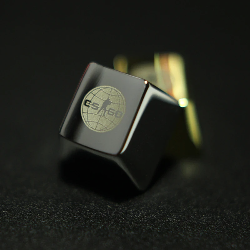 Matel-CS Caps-Silver 1 шт. R4 с высокой подсветкой ESC Keycaps ABS keycap для механических клавиатуры игра металлический Keycap для Overwatch игра механическая клавиатура - Цвет: Matel-CS Caps-Silver