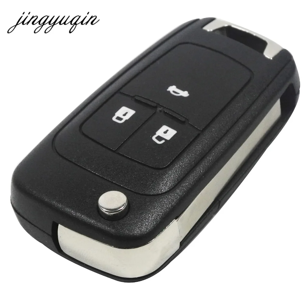 Jingyuqin 20 шт./лот 2/3/4/5 кнопочный флип чехол для автомобильного ключа Chevrolet Cruze