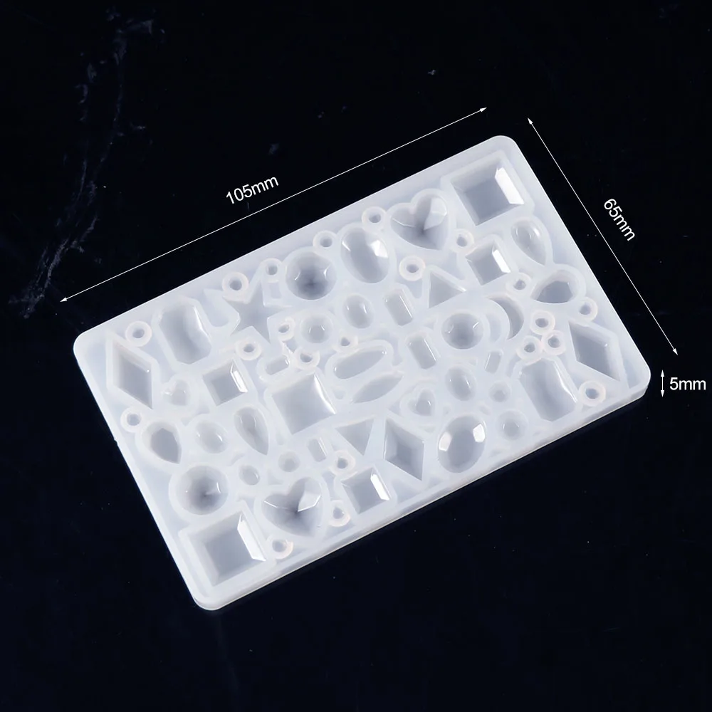 105*65mm Various Shapes Silicone Mold For Jewelry Charms Pendants Making Tool Handmade Crystal Epoxy Glitter Resin Molds | Дом и сад