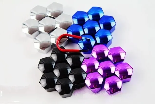 

SKTOO (20 шт.) 17 мм для Volkswagen/Audi/Mercedes-Benz/BMW/Fiat/Peugeot/QQ чехол на обод колеса винт для шин крышка, цветная краска