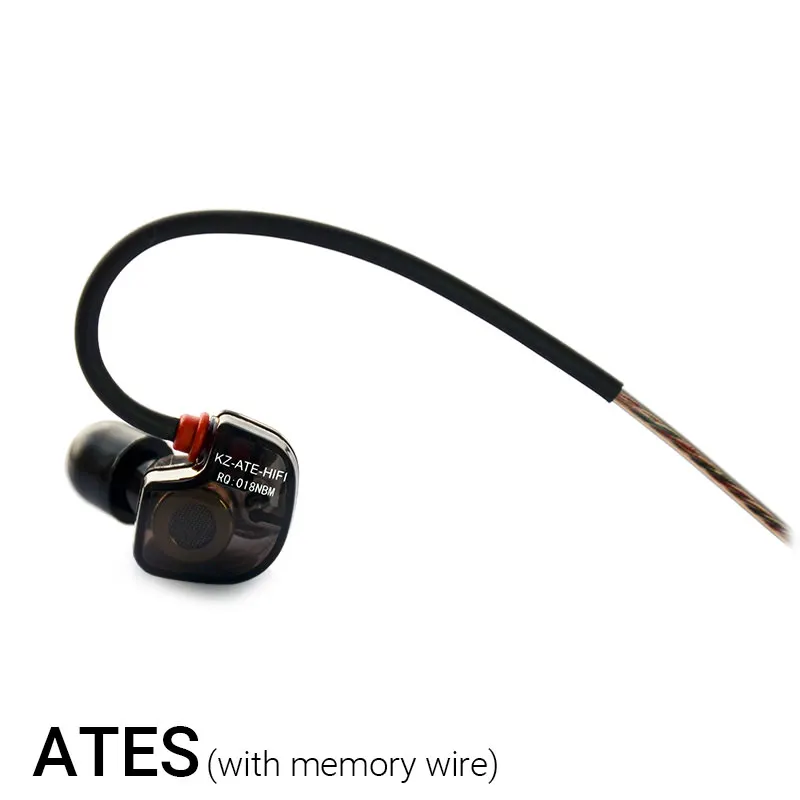 Наушники-вкладыши KZ ATES ATE Hi-Fi наушники ATR с микрофоном HD9 медным драйвером для бега