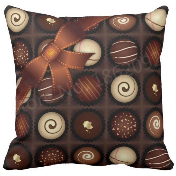 Прохладный Шоколад дизайн Чехол для подушки оригинальная коробка шоколада