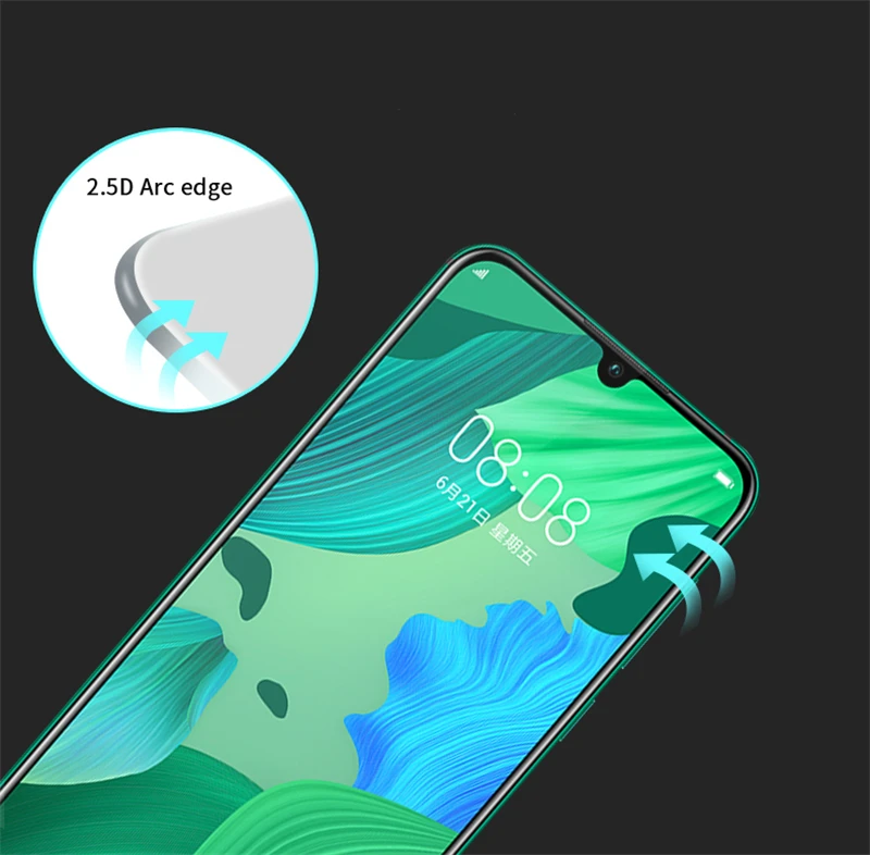 Protector de pantalla de vidrio templado para Huawei Nova 5 Pro, pel&iacute;cula de tel&eacute;fono, 2 unidades-2