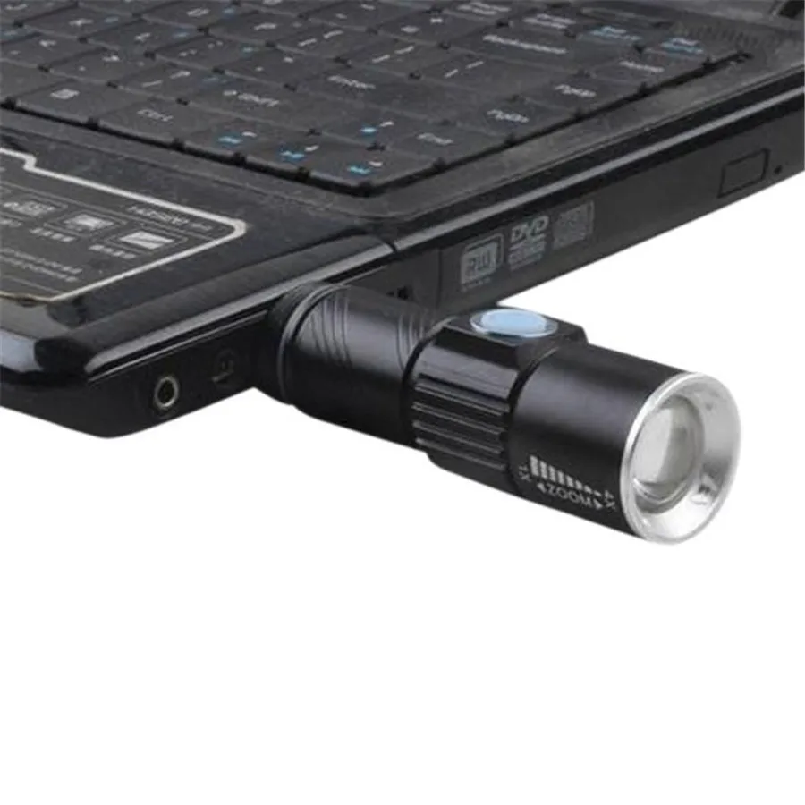 Белый Горячая CARPRIE открытый портативный мини usb Зарядка зум светодиодный фонарик Медицинский трох аварийный дропшиппинг 912 - Испускаемый цвет: Белый