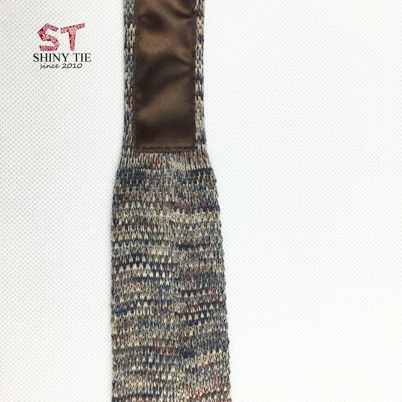 Мужской вязаный галстук для отдыха треугольные полосатые галстуки 7 см ширина