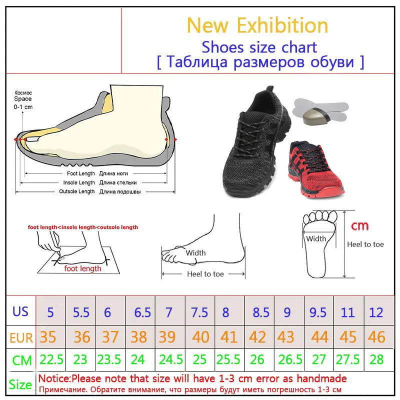 Outdoor Mountaineering Labor Shoe Male Flying Weaving Mesh Surface Breathable Steel Head Anti piercing Injury Women Shoe|Походная обувь|