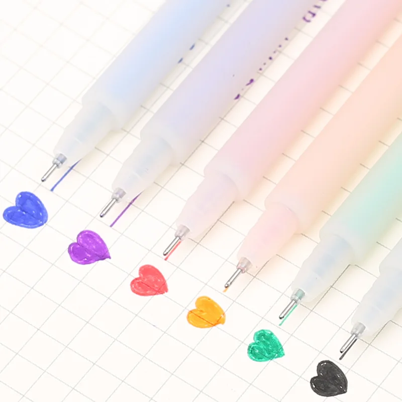 6 шт. Ассорти Цвет жидкие чернила ручки для рисования граффити планировщик