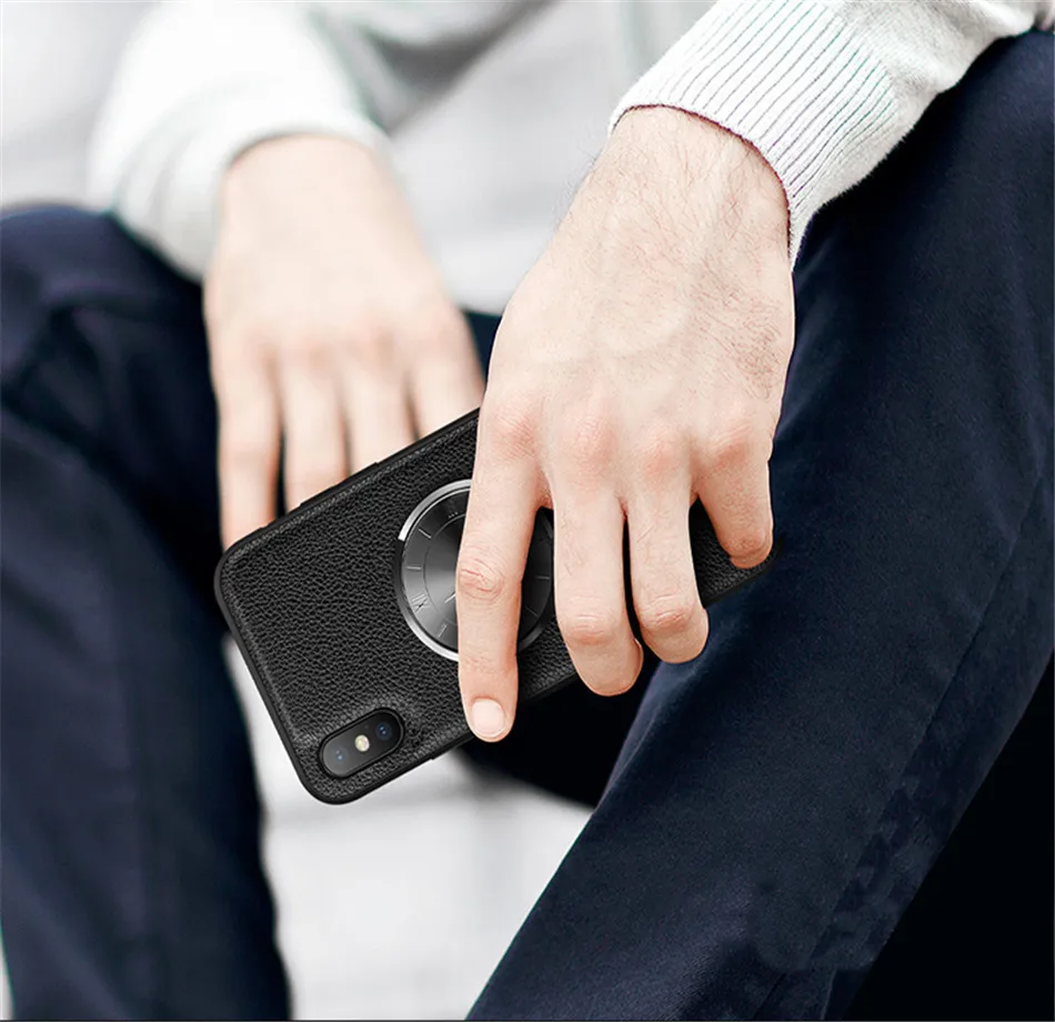 Чехол для samsung Galaxy S10 из натуральной кожи с зернистой текстурой личи, металлический чехол для часов для samsung S10 Plus S10E S10 Lite, чехол