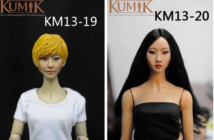 KUMIK ручная работа KM13 19 ~ 20 1/6 женская голова резьба на голову для 12 &quotКоллекционная