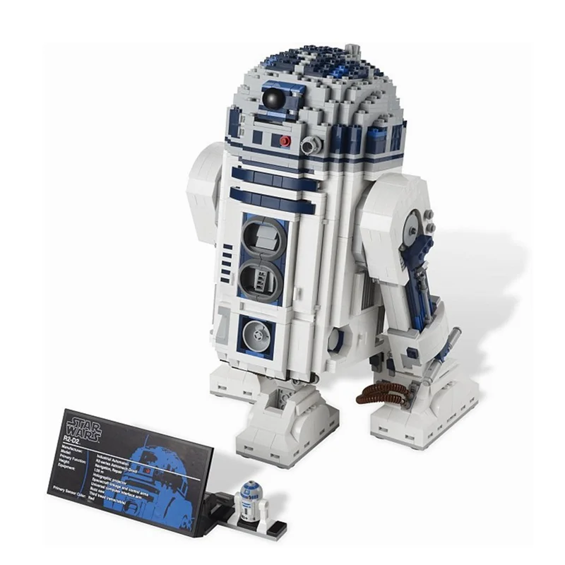 Блоки Звездные войны, R2-D2, умный робот, 2127 шт., модель, строительные блоки, игрушки для детей, сборные блоки, игрушка "Звездные войны"