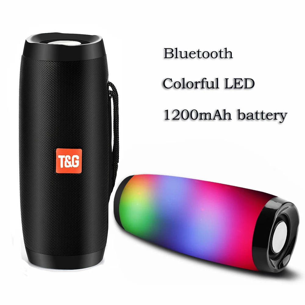 Беспроводная bluetooth-колонка светодиодная подсветка колонка Громкая FM TF USB для