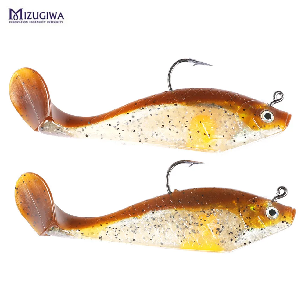 2 шт. SB5 шэд Гольян Swimbait мягкая рыболовная приманка Клеммная снасть крючок 5 &quot33 г