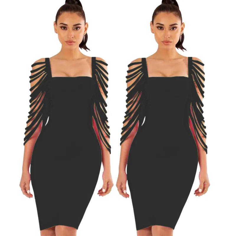 Повседневное облегающее платье женская мода 2021 пикантные облегающие