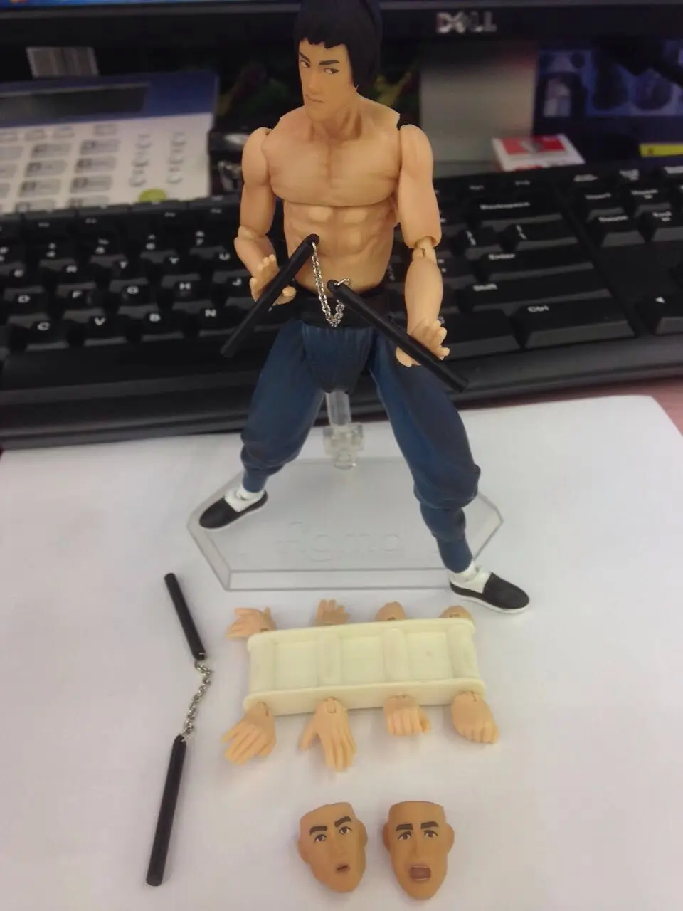 1 шт. 14 см крутой Брюс Ли Китайский кунг фу Мастер ПВХ подвижные фигурки MF Figma 266