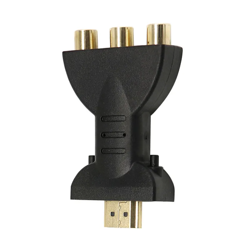 Высококачественный аудио-видео адаптер HDMI в 3 RGB RCA позолоченный AV компонентный преобразователь 720P 1080P цифровой сигнал для HDTV DVD