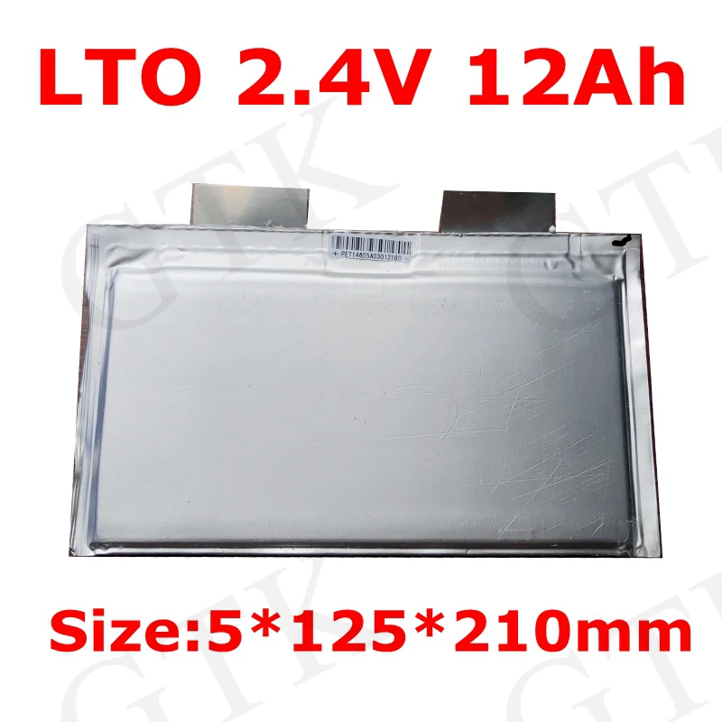 Новинка! Аккумуляторная батарея литий-титаната GTK 12 шт. LTO 2 4 В Ач accu высокий 15C 3 в 10
