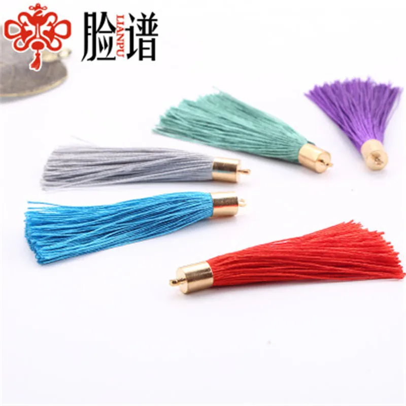 Новый 20 шт/партия 6 см длинный разноцветный ледяной шелк полиэстер кисточки