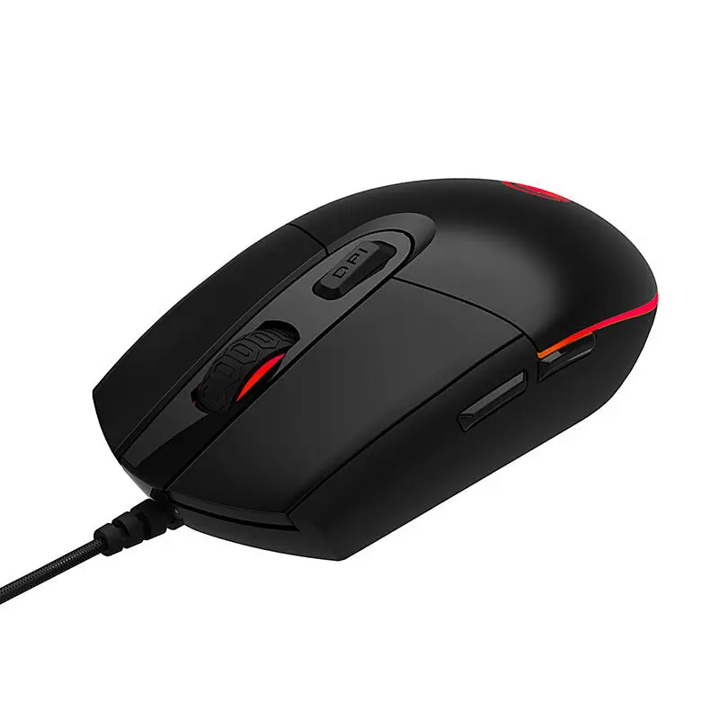 Проводная RGB 7 цветов светодиодный светильник F102 дышащая 2500DPI 6 кнопок USB