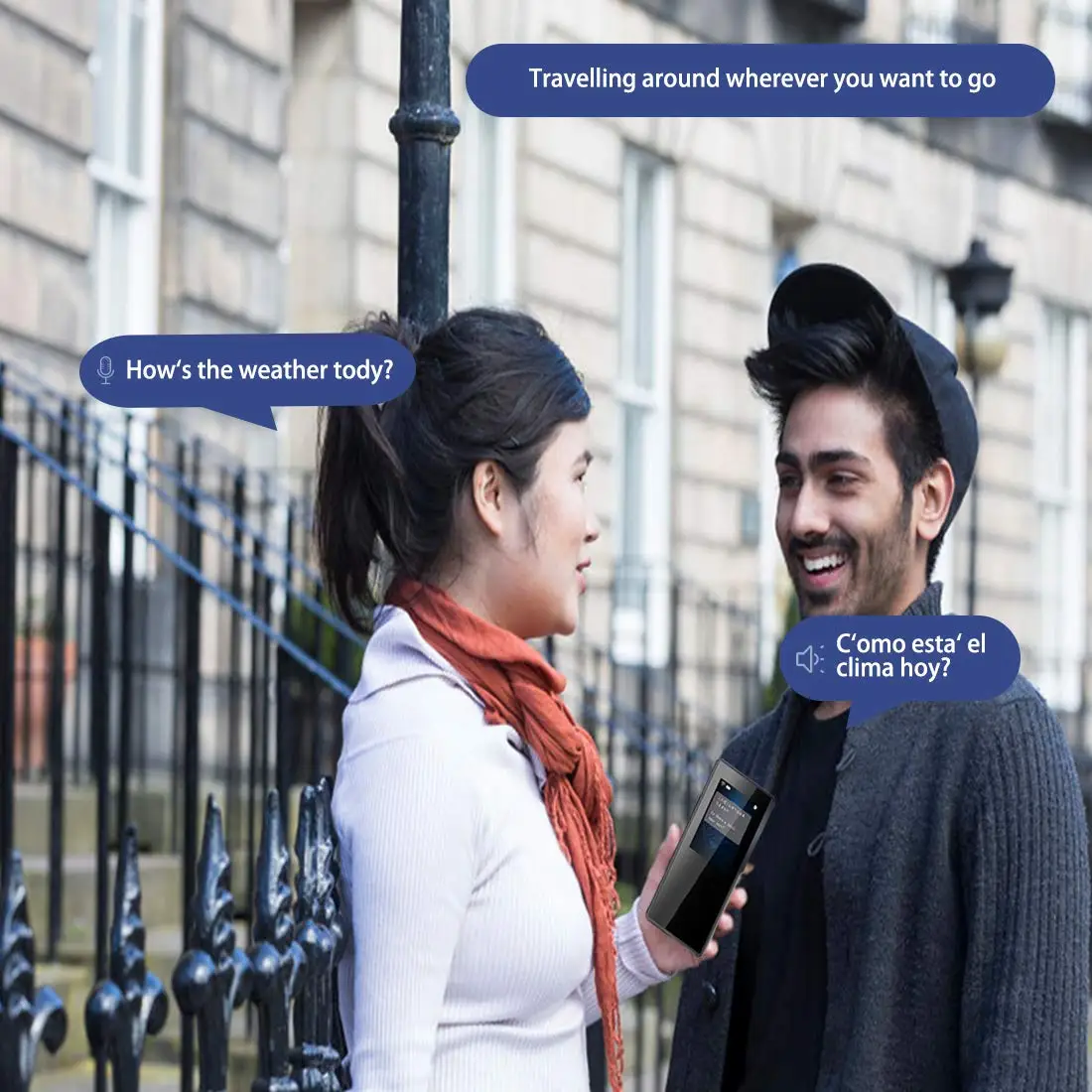 Умный голосовой переводчик 70 языков мгновенный двусторонний перевод 2 4