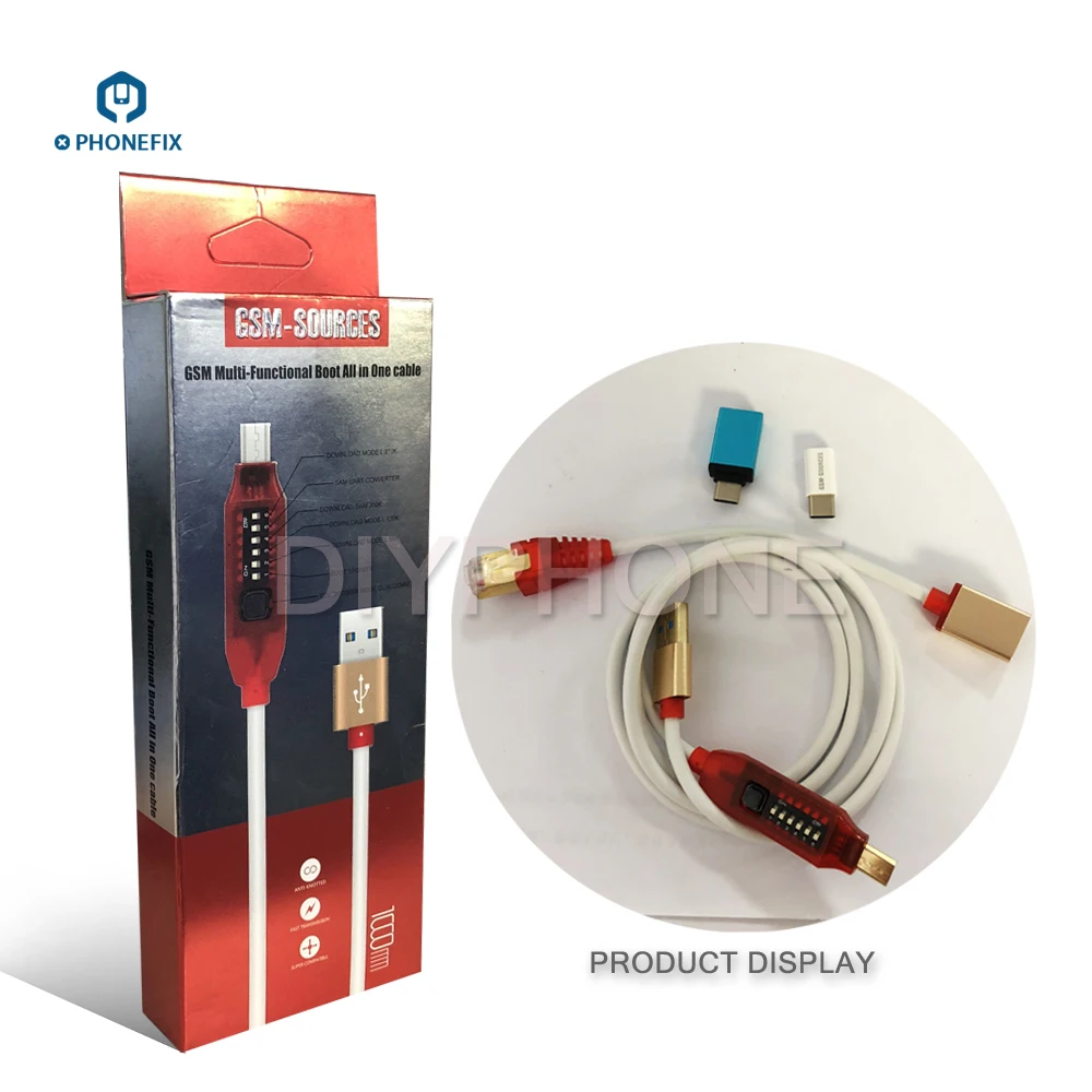 Micro USB RJ45 многофункциональный кабель стартера с 6 кнопками переключения для GSM