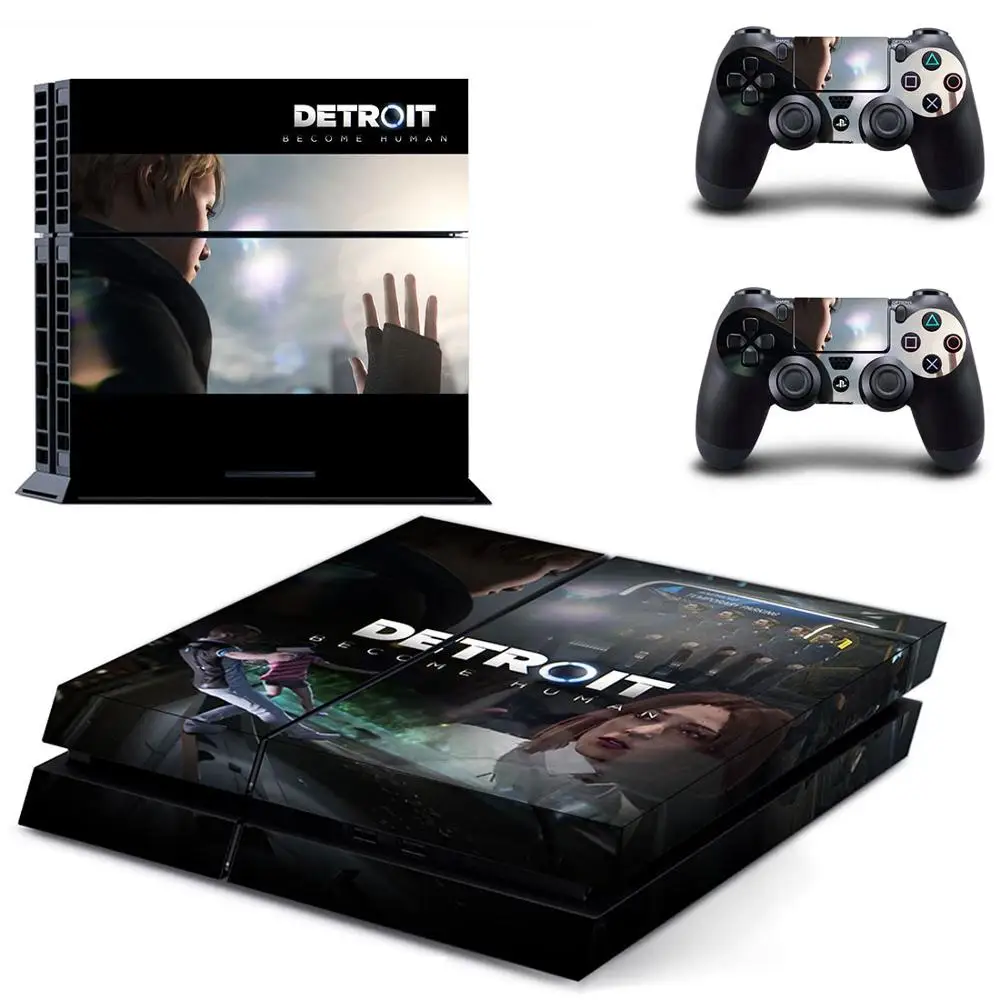 Детройт стать человеком PS4 кожи наклейка для sony PS4 playstation 4 и 2 контроллера Скины - Цвет: GYTM1537