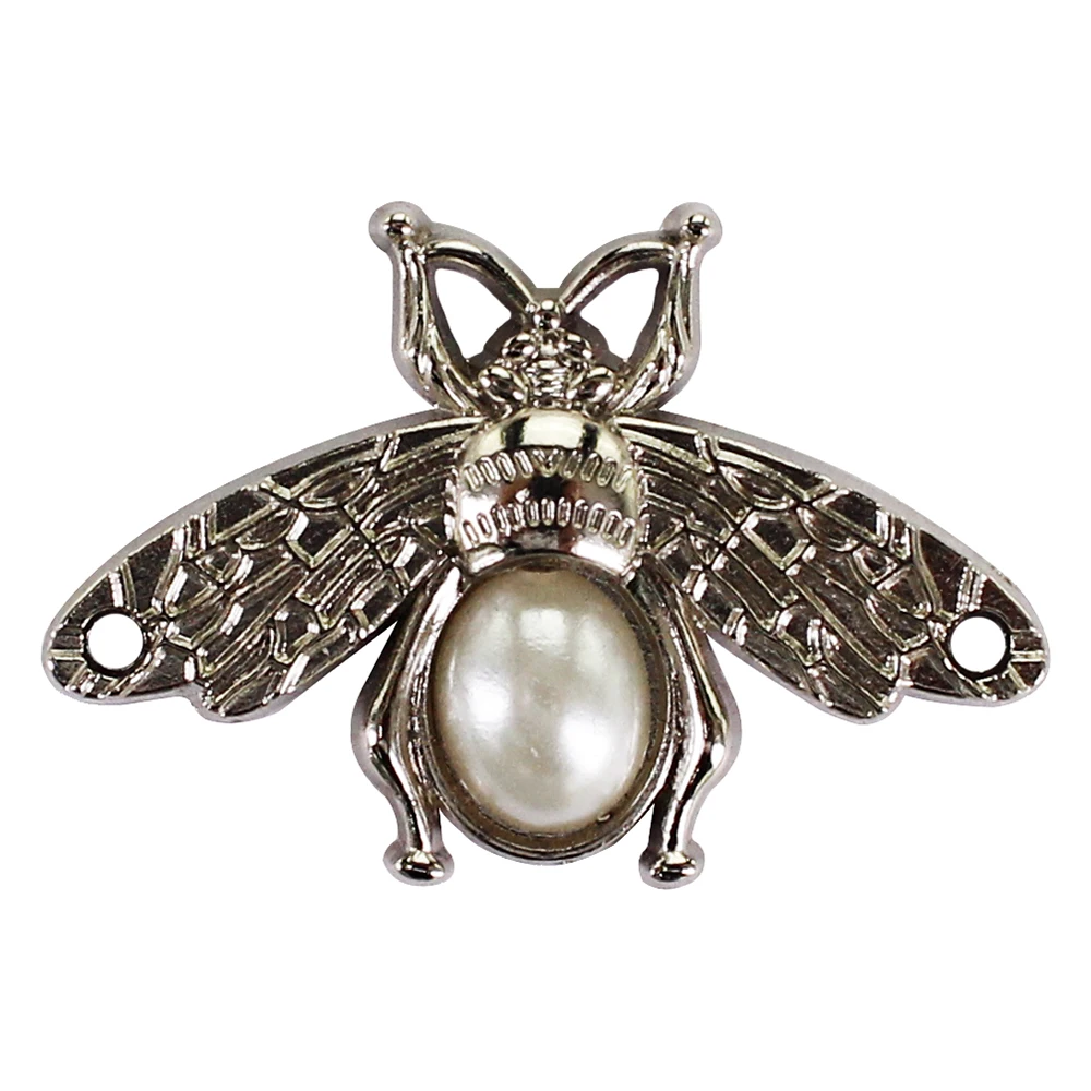 Винтажные металлические заклепки с кристаллами в виде пчелы 30 шт.|Пряжки и