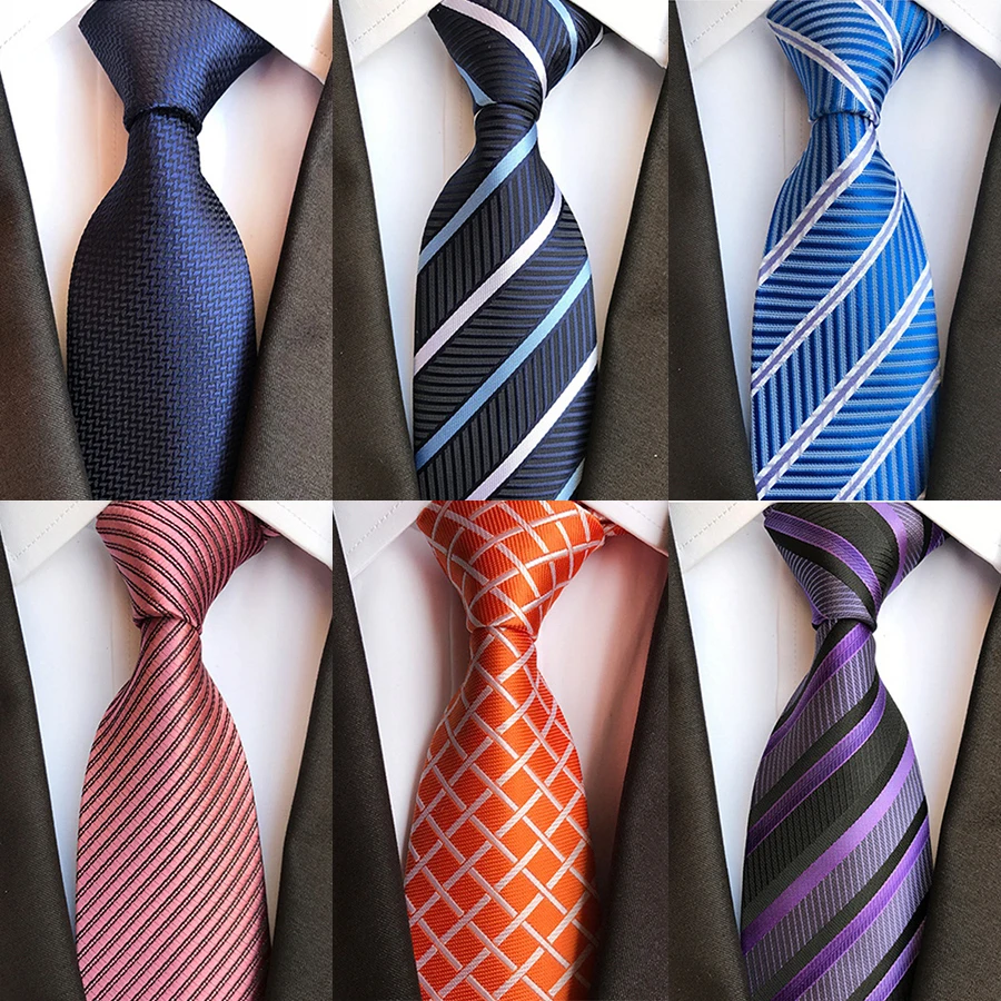 Классический жаккардовый галстук IHGSNMB для мужчин, роскошные модные полосатые галстуки для мужчин, деловые, свадебные, мужские рубашки, пода...