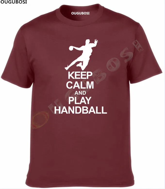 KEEP HANDBALL игрок мяч игра команда спортивная мужская футболка для мальчиков|Мужские