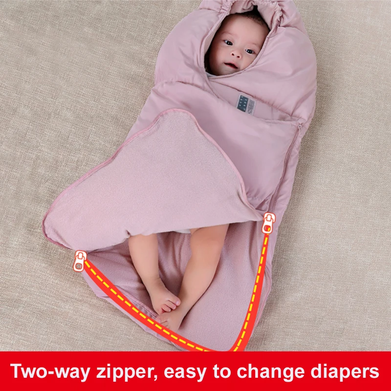 0 2 года детский спальный мешок Пеленальный конверт детская зимняя коляска