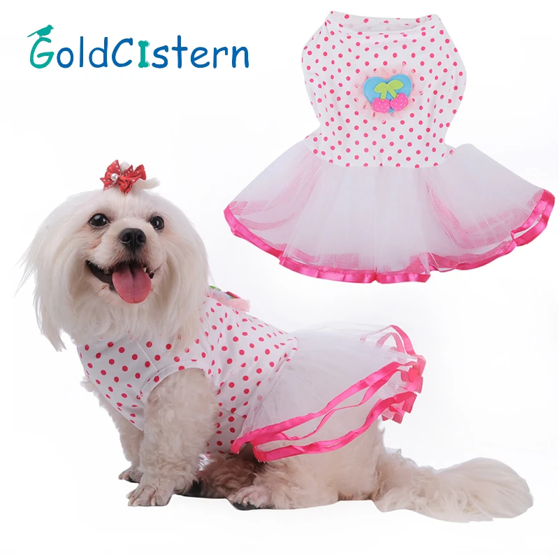 Милый собака кот в горошек платье принцессы без рукавов рубашка с рисунком