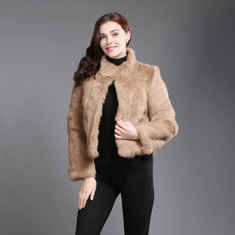 2020 новый стиль пальто из натурального кроличьего меха модный бренд женские