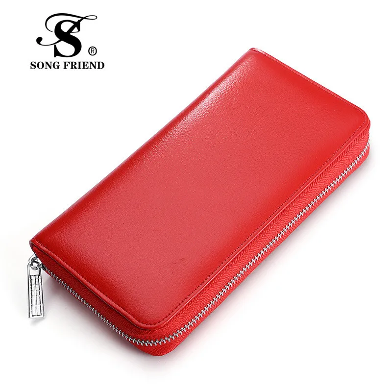 Кожаная сумка RFID анти-магнитная карта рукав многофункциональный воловья