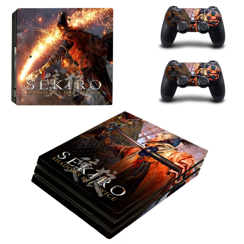 Sekiro Shadows Die Twice PS4 Pro наклейка на кожу Виниловая для консоли Playstation 4 и 2 контроллера |