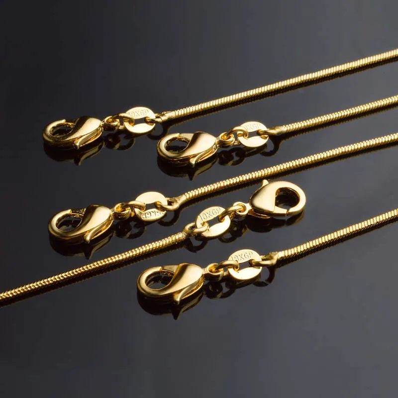 Цепочка для подвесок золотого цвета 10 шт. 40-60 см