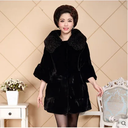 

Women Fashion Thick Faux Mink Coat N6