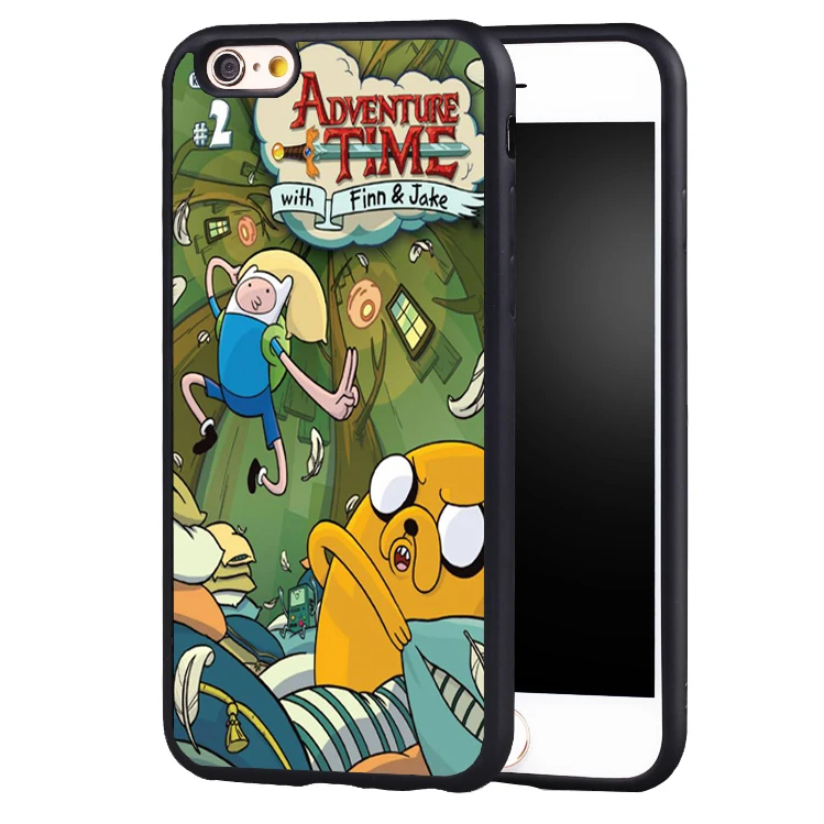 Jake Finn Space Lumpy Adventure Time Soft Silicone Protective case Cover For iPhone X 8 7 7Plus 6 6S Plus 5 5S 5C SE |