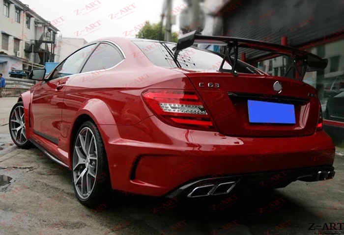 Z-ART комплект расширителей колесных арок для нормальных W204 C класса черный S комплект кузова для Mercedes benz W204 Coupe комплект расширителей колесных арок ДЛЯ W204 2011