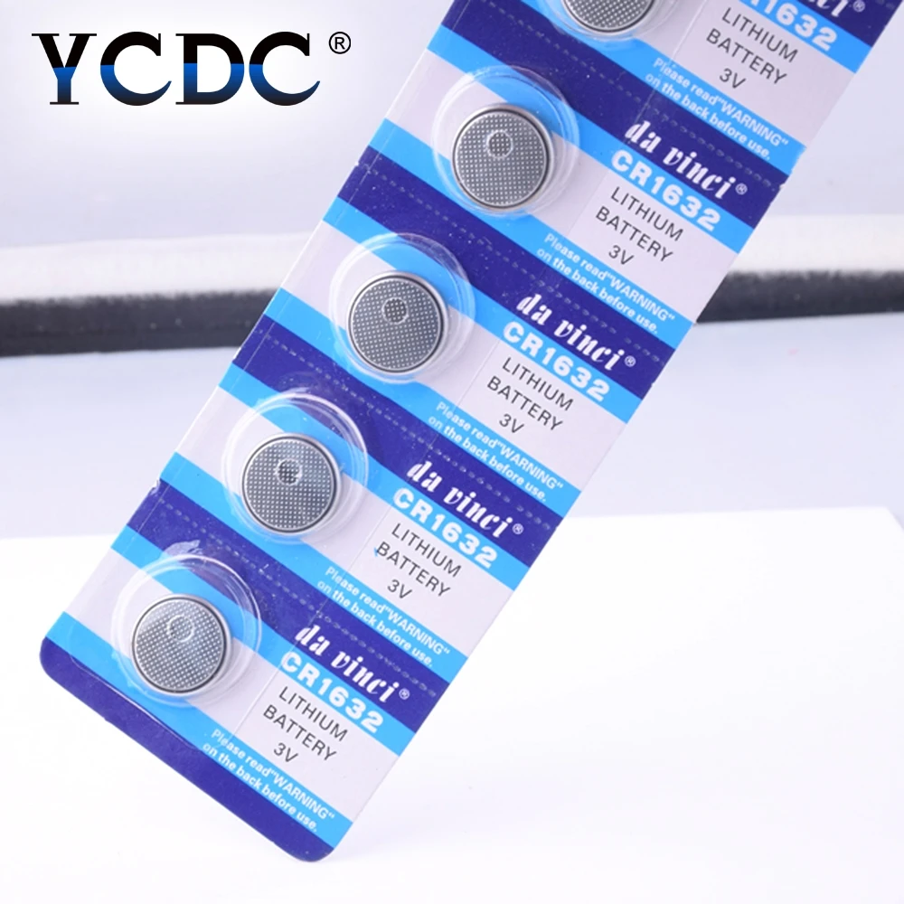 

CR1632 10pcs/pack Button Batteries LM1632 BR1632 ECR1632 Cell Coin Lithium Battery 3V CR 1632 For Watch Electronic Toy Remote