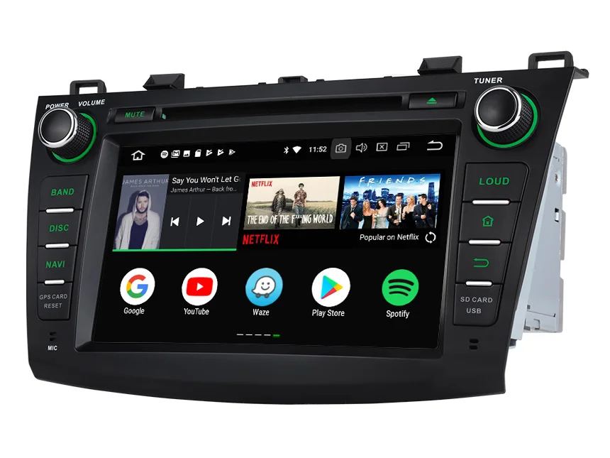 8 &quotВосьмиядерный Android 0 Oreo автомобильный DVD мультимедийный навигатор GPS радио для