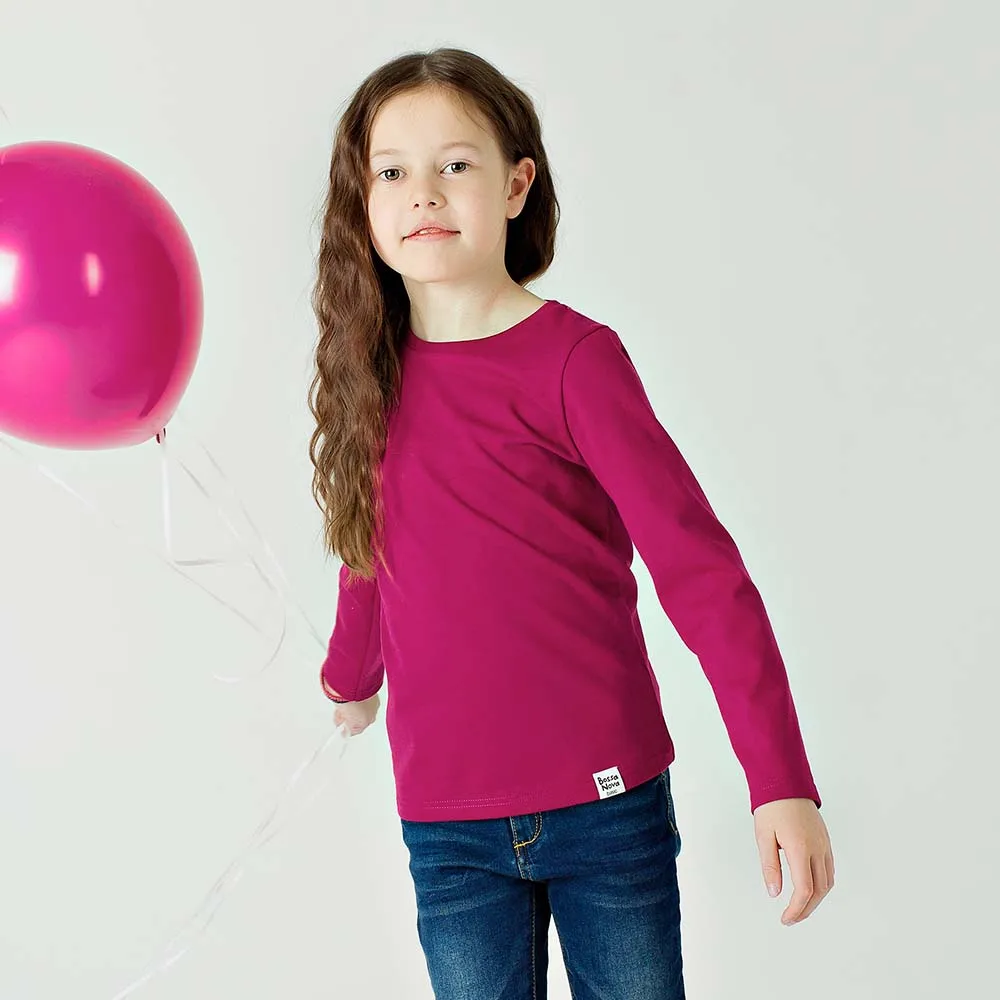 Лонгслив BOSSA NOVA 'Basic' для девочек|Толстовки и кофты| |