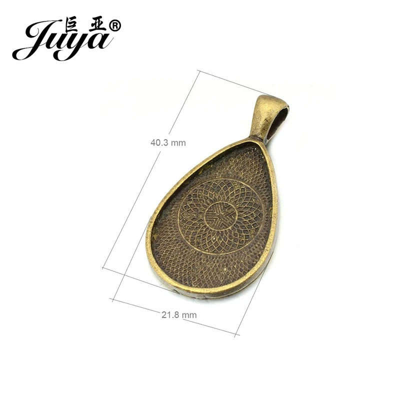 JUYA China кабошоны пустые поставщики 6 шт./компл. 20x30 мм форма в виде капли