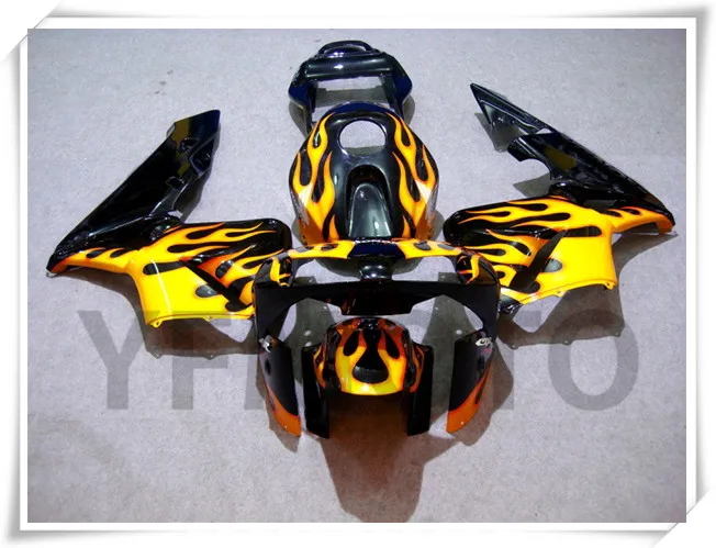 

Motorcycle Black+ Flame Fairing Kit For H O N D A CBR600RR CBR 600RR CBR600 RR 2003-2004 ABS Plastic +4 Gift