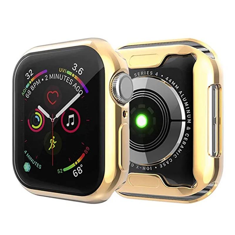 Ультратонкое покрытие из ТПУ бампер для Apple Watch Case Series 4 44 мм 40 мм протектор экрана мягкий тонкий полный чехол для iWatch