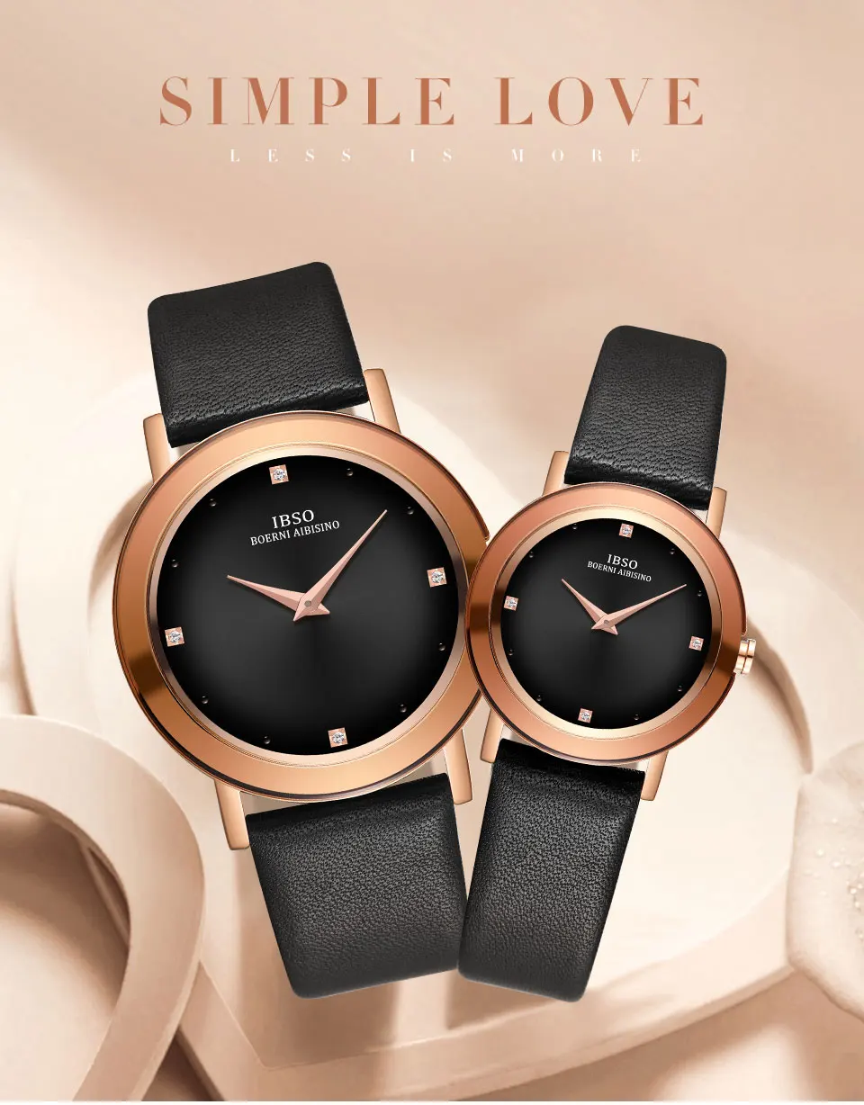 IBSO женские часы новые женские модные наручные часы Reloj Mujer женские мужские кожаные кварцевые часы женский подарок на день#2319