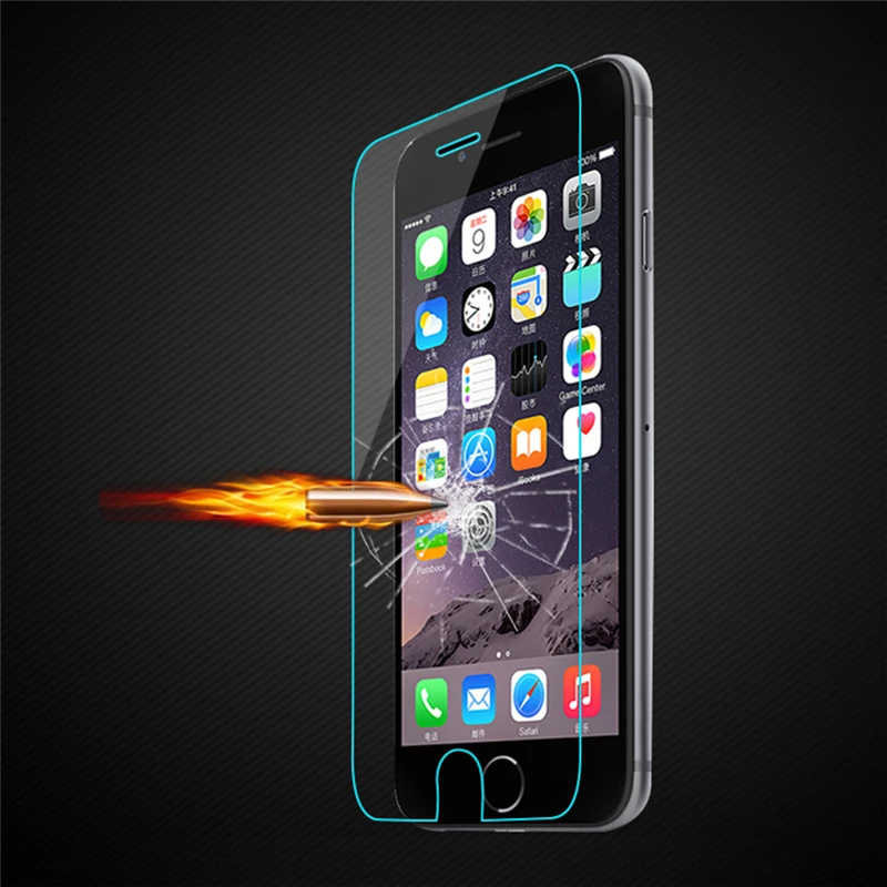 Защитная пленка для экрана из закаленного стекла протектор чехол IPhone X 8 7 6 6S Plus 5 5S