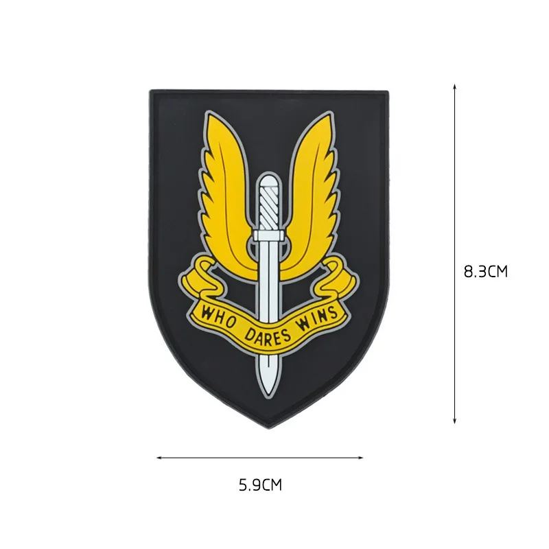 Военные нашивки из ПВХ 3 шт. 3D резиновая повязка на руку UK SAS тактические для