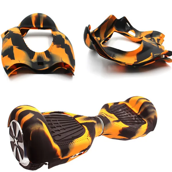 Крутая ступенчатая Резина Hoverboard силиконовый чехол/защита/оболочка педаль/полый полный/половина для ХОВЕРБОРДА силиконовый чехол для 6 дюймов