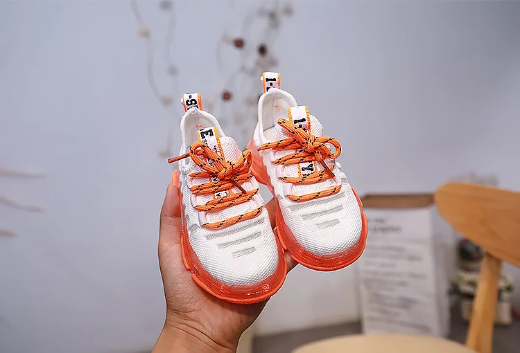 CNFSNJ new brand fashion arrived boys girls air mesh shoes led Luminous sneakers shoe 21-25